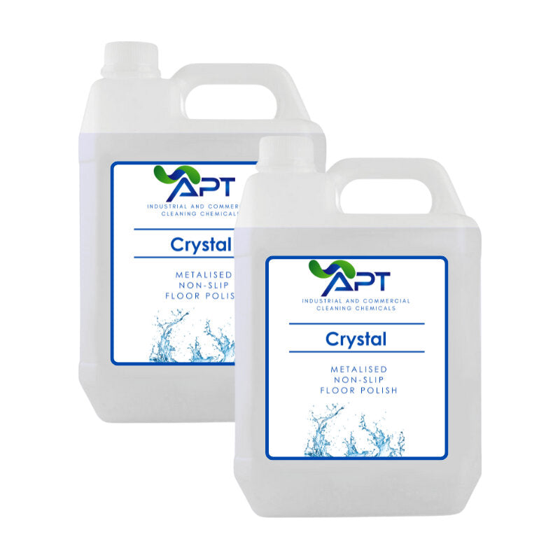 Metalised Non-Slip Floor Polish - Crystal - 2 x 5 Litres