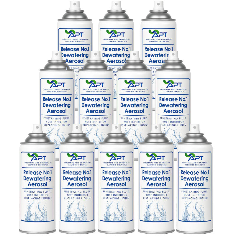 Penetrating Fluid, Rust Inhibitor Displacing Liquid - Release No.1 Dewatering Aerosol - 12 x 400ml