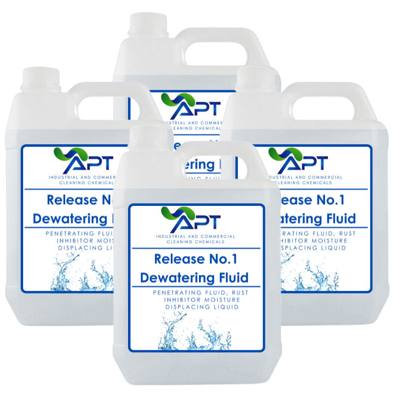 Penetrating Fluid, Rust Inhibitor Moisture Displacing Liquid - Release No.1 Dewatering Fluid - 4 x 5 Litres