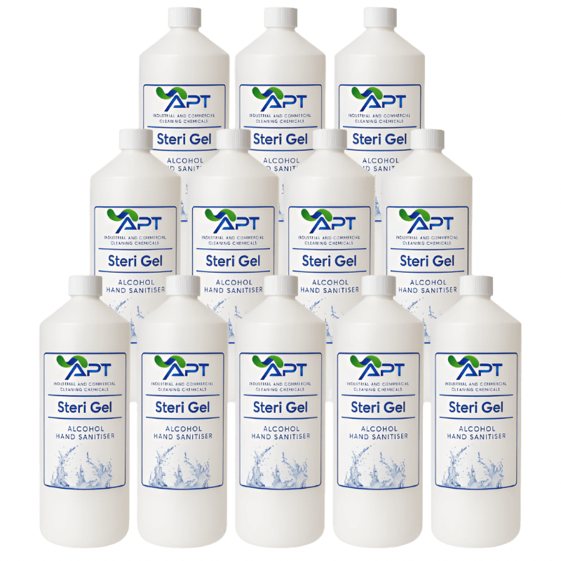 70% Alcohol Hand Sanitiser - Steri Gel - 12 x 1 Litre