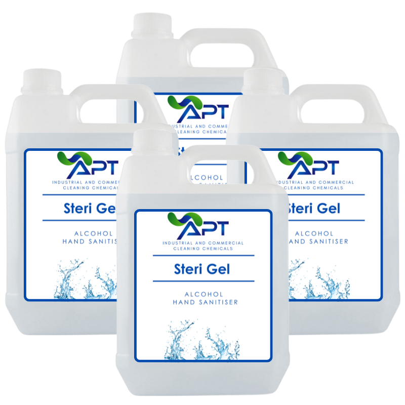 70% Alcohol Hand Sanitiser - Steri Gel - 4 x 5 Litres