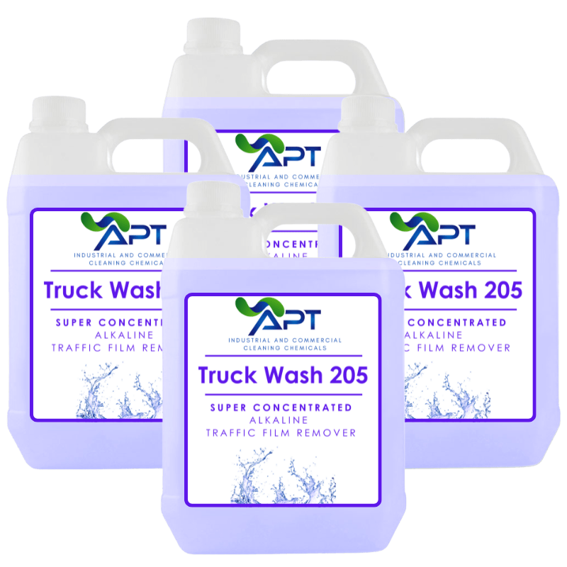 Super Concentrated Alkaline Traffic Film Remover - Truck Wash 205 - 4 x 5 Litres
