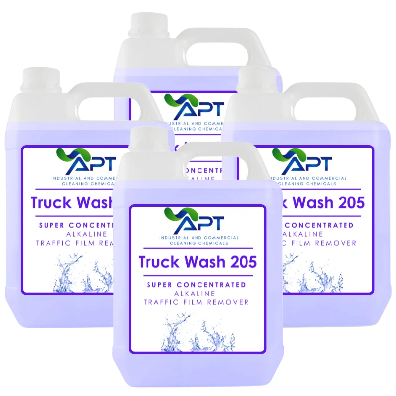 Super Concentrated Alkaline Traffic Film Remover - Truck Wash 205 - 4 x 5 Litres