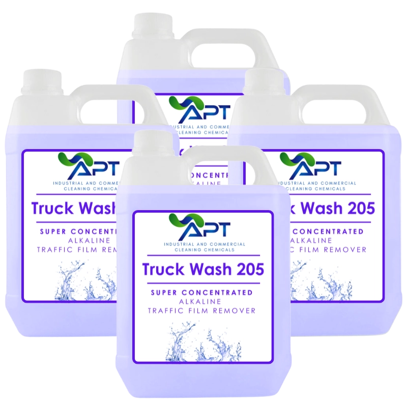 Super Concentrated Alkaline Traffic Film Remover - Truck Wash 205 - 4 x 5 Litres