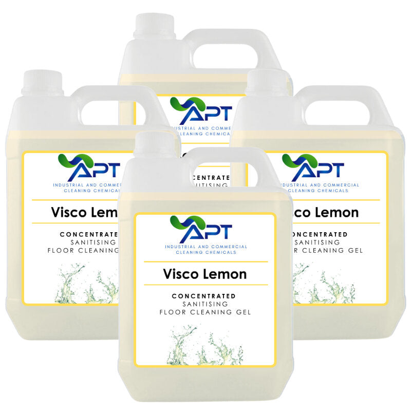 Sanitising Floor Cleaning Gel - Visco Lemon - 4 x 5 Litres