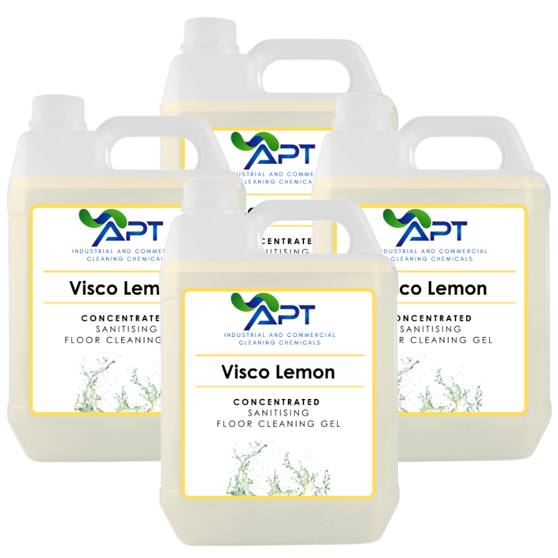 Sanitising Floor Cleaning Gel - Visco Lemon - 4 x 5 Litres
