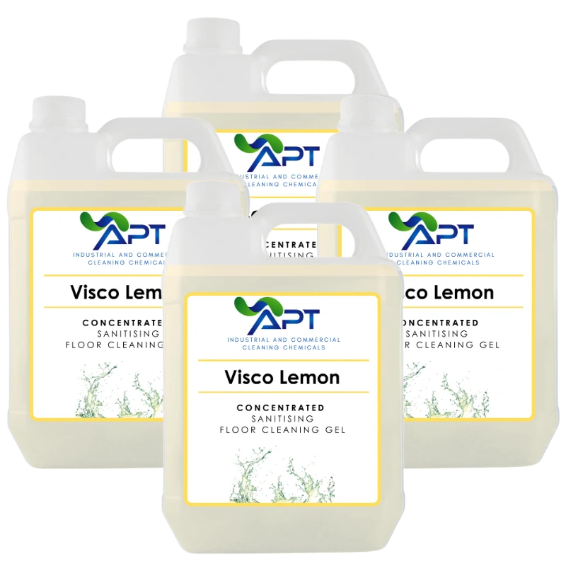 Sanitising Floor Cleaning Gel - Visco Lemon - 4 x 5 Litres