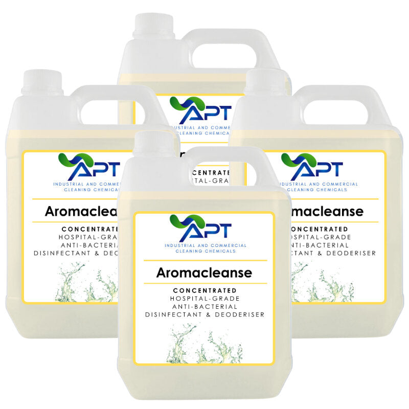 Concentrated Hospital-Grade Anti-Bacterial Disinfectant & Deodouriser - Aromacleanse - 4 x 5 Litres