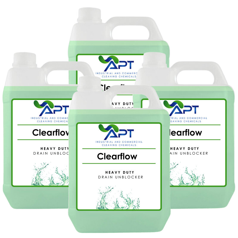 Heavy Duty Drain Unblocker - Clearflow - 4 x 5 Litres
