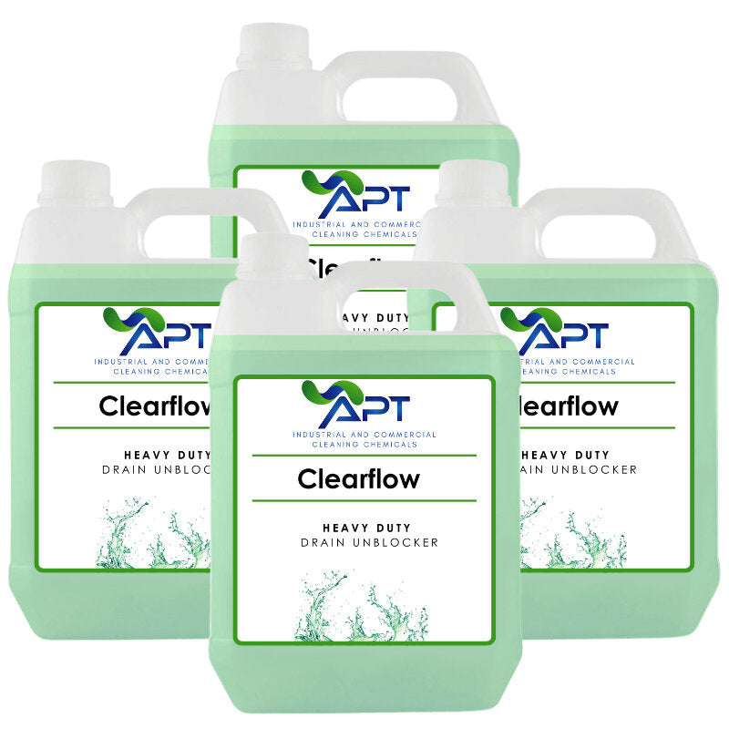 Heavy Duty Drain Unblocker - Clearflow - 4 x 5 Litres
