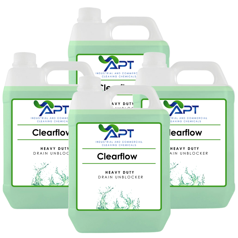 Heavy Duty Drain Unblocker - Clearflow - 4 x 5 Litres
