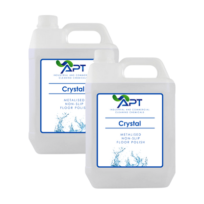 Metalised Non-Slip Floor Polish - Crystal - 2 x 5 Litres