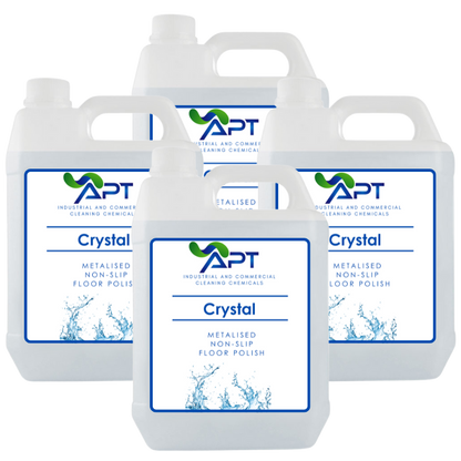 Metalised Non-Slip Floor Polish - Crystal - 4 x 5 Litres