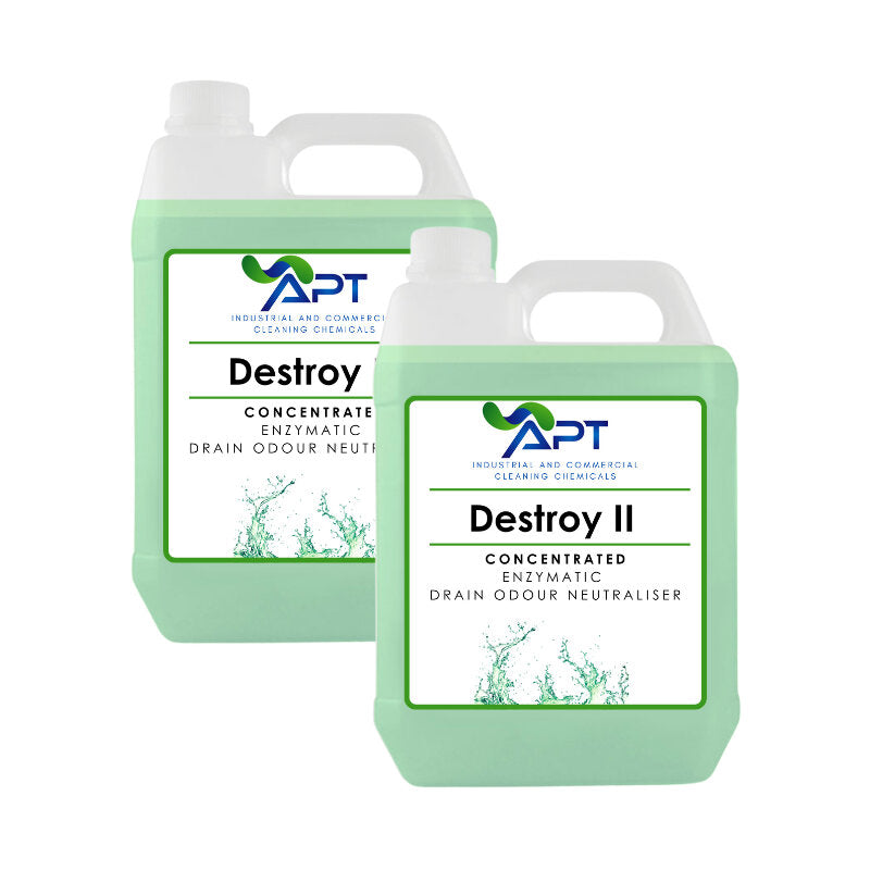 Enzymatic Drain Odour Neuraliser - Destroy II - 2 x 5 Litres