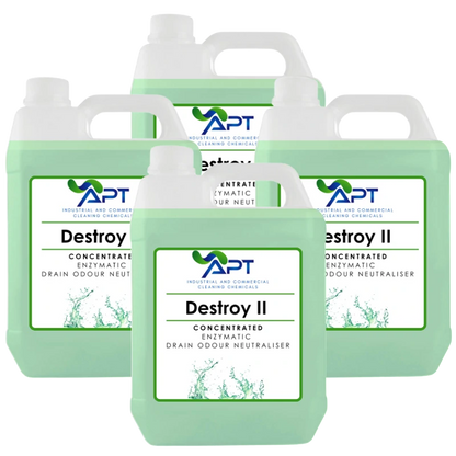 Enzymatic Drain Odour Neuraliser - Destroy II - 4 x 5 Litres
