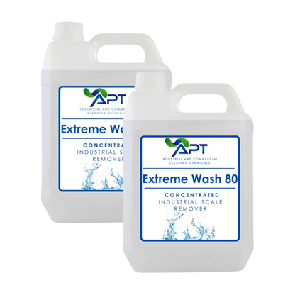 Concentrated Industrial Scale Remover - Extreme Wash 80 - 2 x 5 Litres