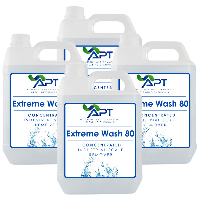 Concentrated Industrial Scale Remover - Extreme Wash 80 - 4 x 5 Litres