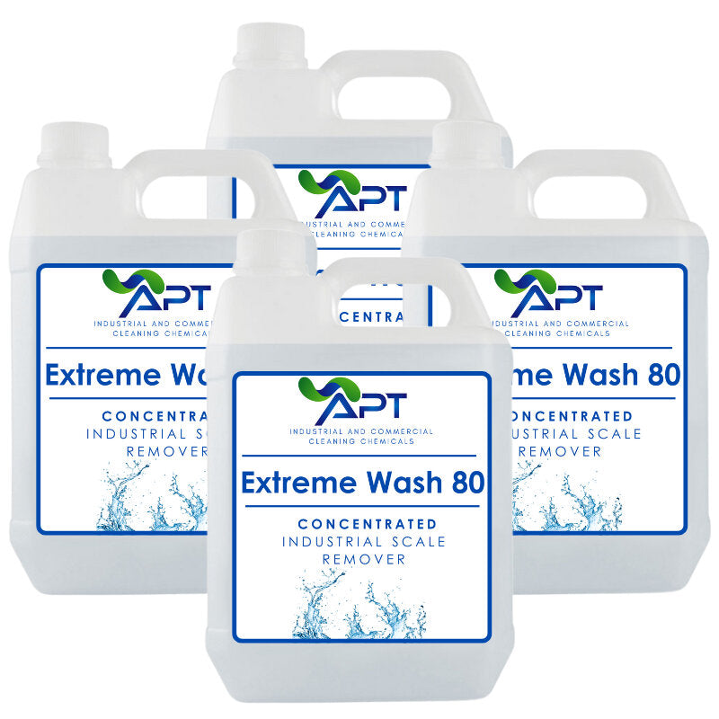 Concentrated Industrial Scale Remover - Extreme Wash 80 - 4 x 5 Litres