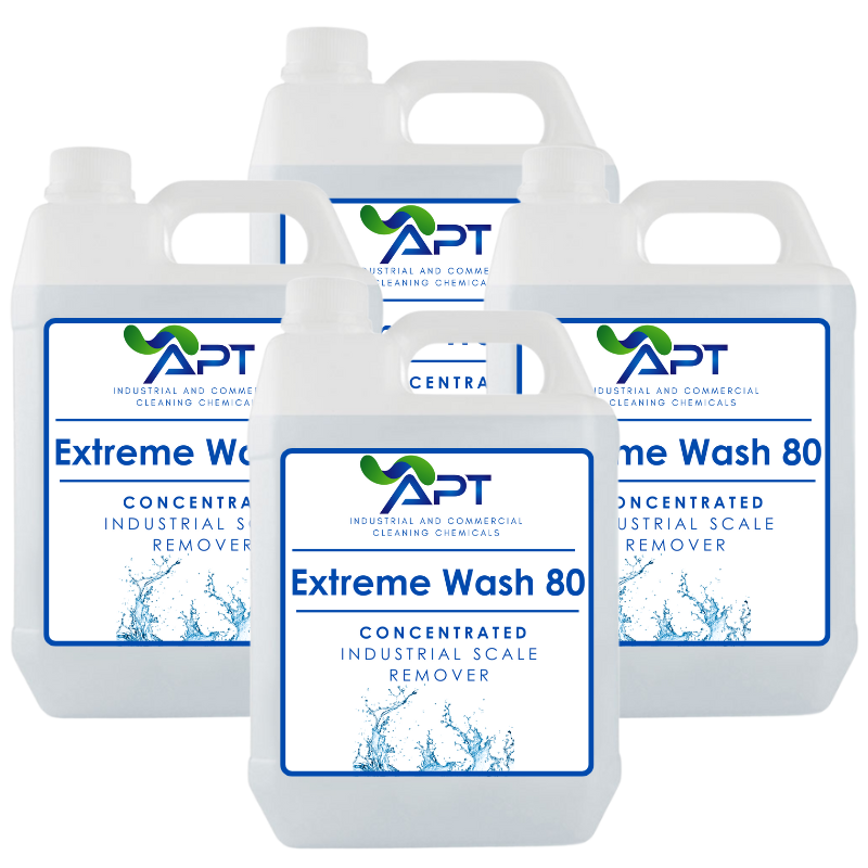 Concentrated Industrial Scale Remover - Extreme Wash 80 - 4 x 5 Litres