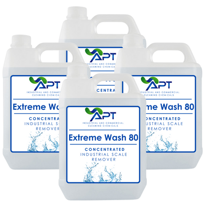 Concentrated Industrial Scale Remover - Extreme Wash 80 - 4 x 5 Litres