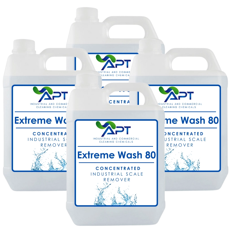 Concentrated Industrial Scale Remover - Extreme Wash 80 - 4 x 5 Litres