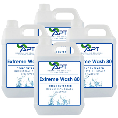Concentrated Industrial Scale Remover - Extreme Wash 80 - 4 x 5 Litres