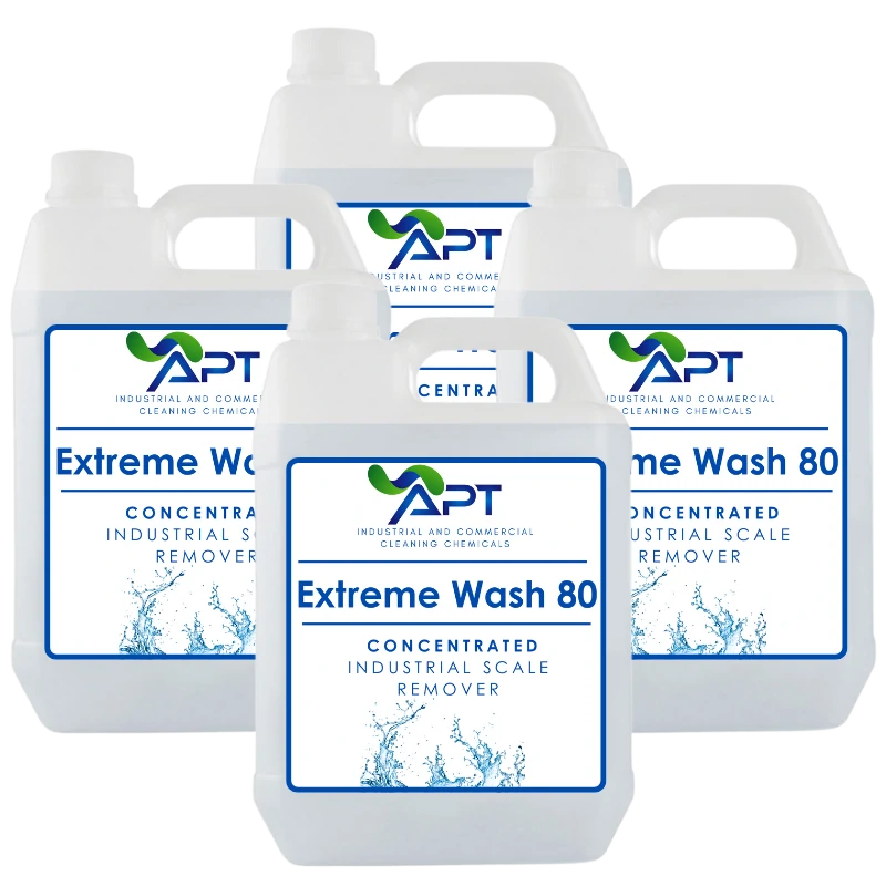 Concentrated Industrial Scale Remover - Extreme Wash 80 - 4 x 5 Litres