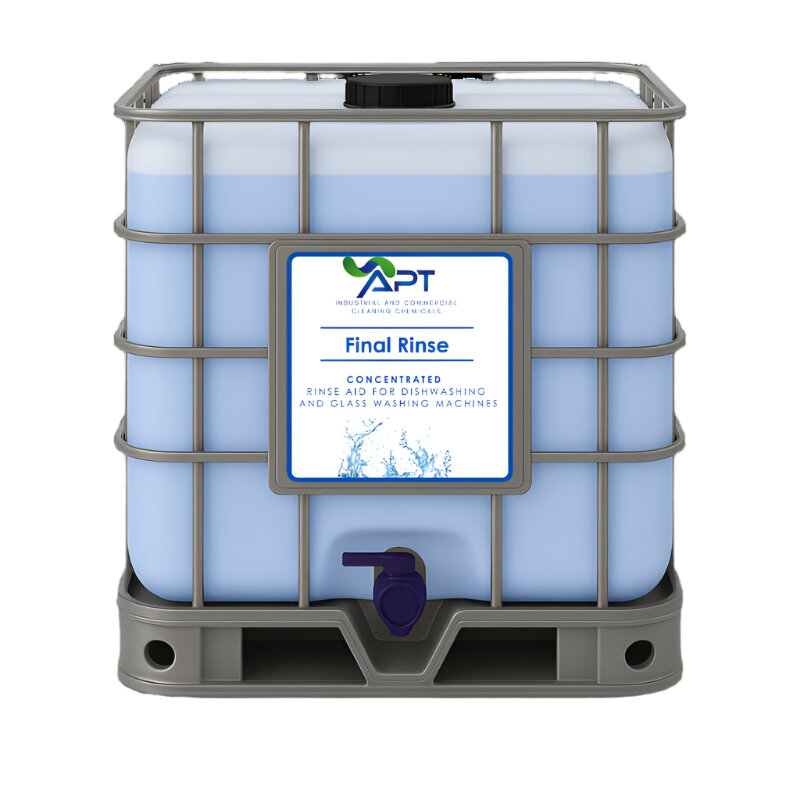 Concentrated Rinse Aid for Dishwashing & Glass Washing Machines - Final Rinse - 1000 Litres