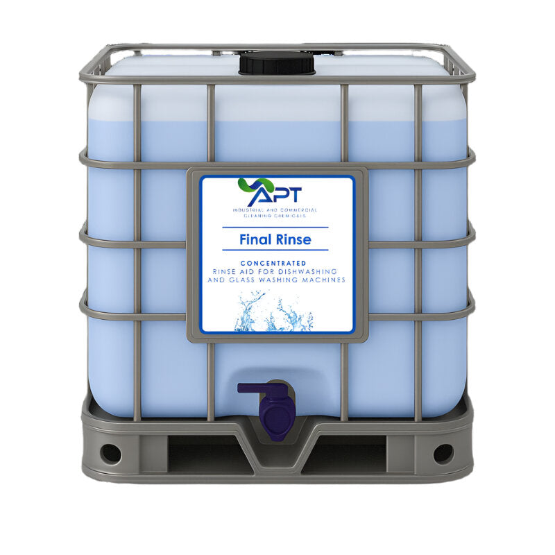 Concentrated Rinse Aid for Dishwashing & Glass Washing Machines - Final Rinse - 1000 Litres