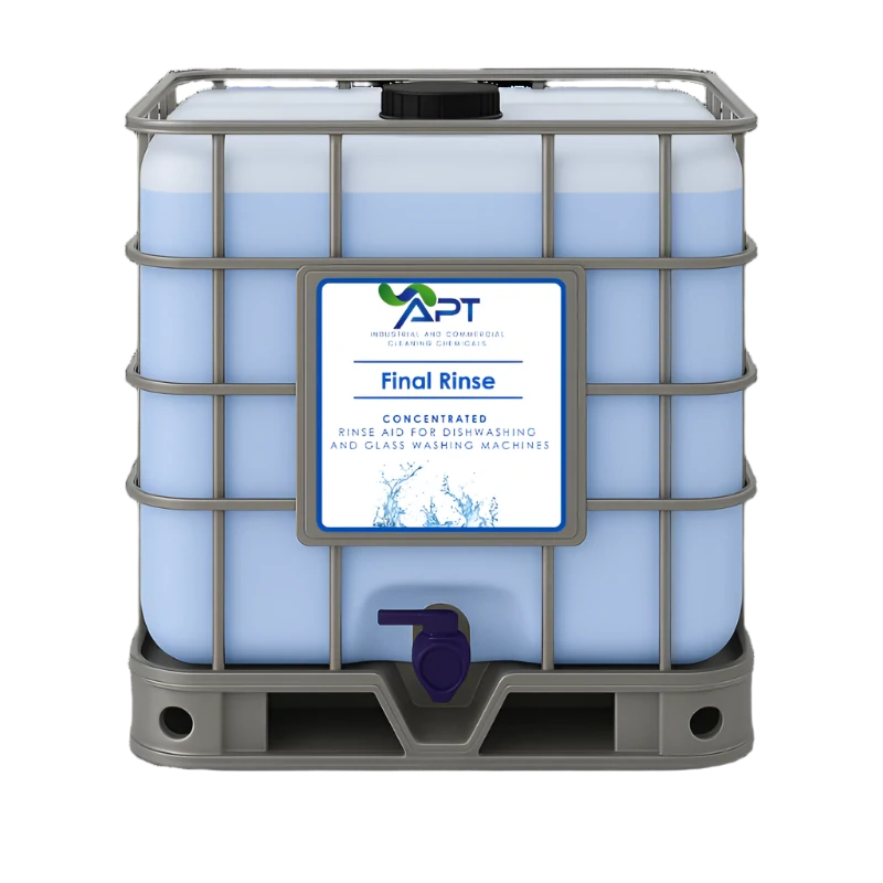 Concentrated Rinse Aid for Dishwashing & Glass Washing Machines - Final Rinse - 1000 Litres