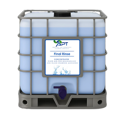 Concentrated Rinse Aid for Dishwashing & Glass Washing Machines - Final Rinse - 1000 Litres