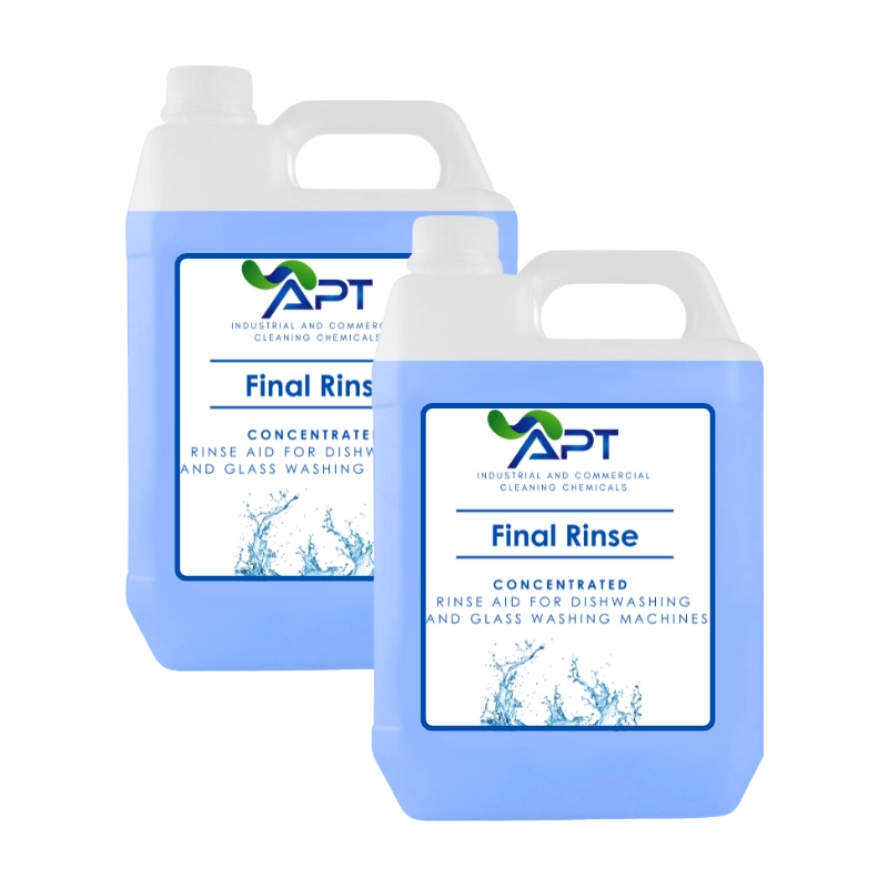 Concentrated Rinse Aid for Dishwashing & Glass Washing Machines - Final Rinse - 2 x 5 Litres