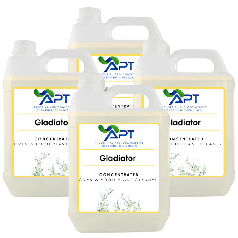 Concentrated Oven & Food Plant Cleaner - Gladiator - 4 x 5 Litres