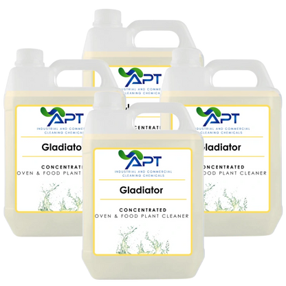 Concentrated Oven & Food Plant Cleaner - Gladiator - 4 x 5 Litres
