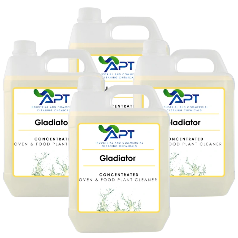 Concentrated Oven & Food Plant Cleaner - Gladiator - 4 x 5 Litres