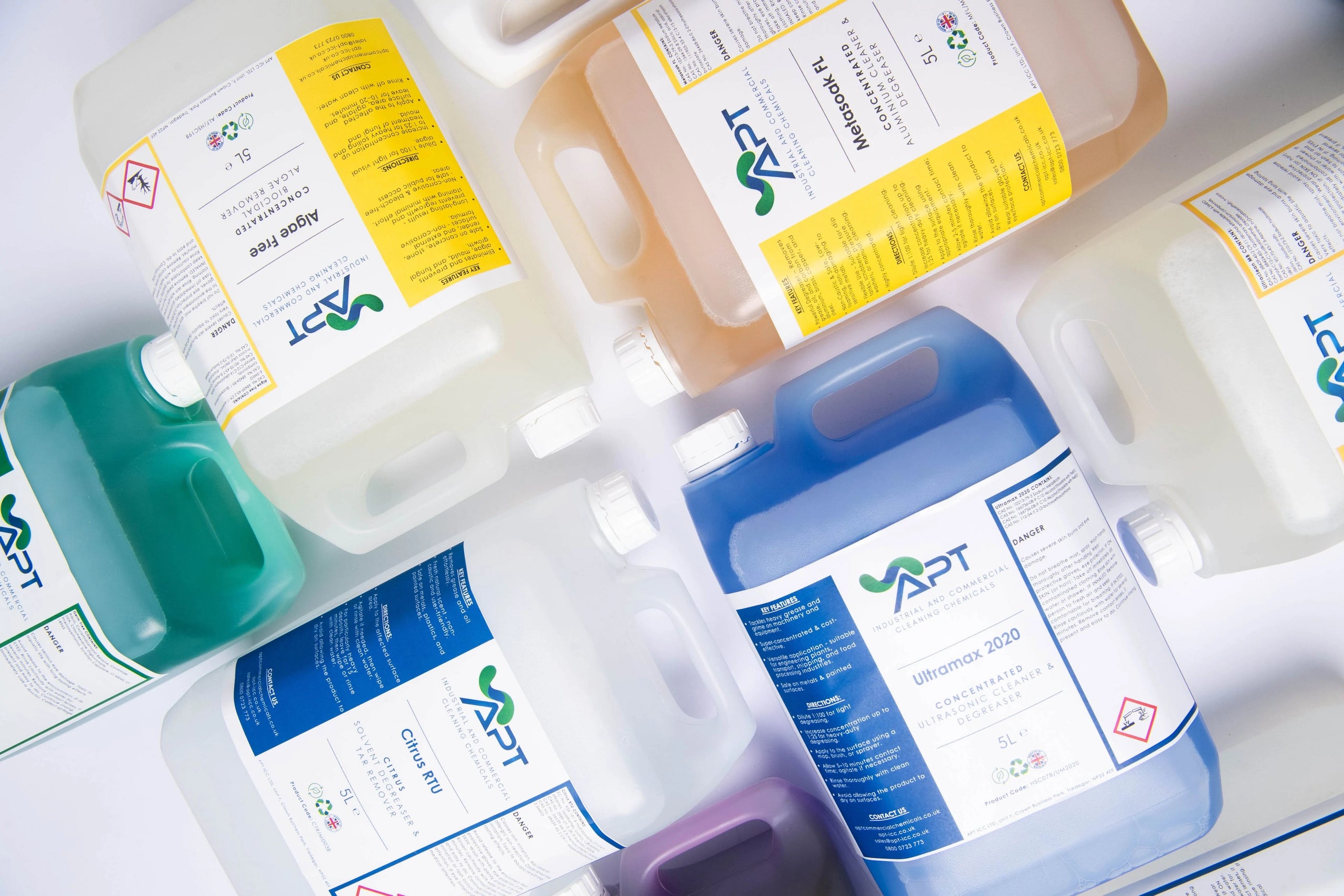 A Range of Cleaning Chemicals from APT Commercial Chemicals