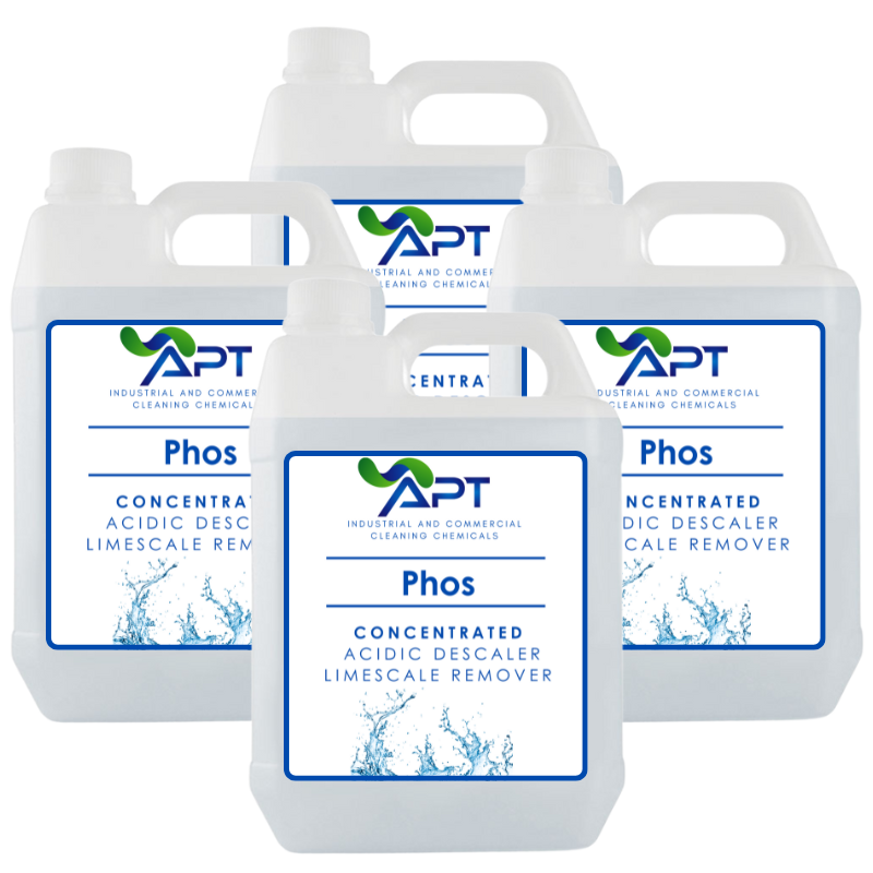 Concentrated Acidic Descaler and Limescale Remover - Phos - 4 x 5 Litres