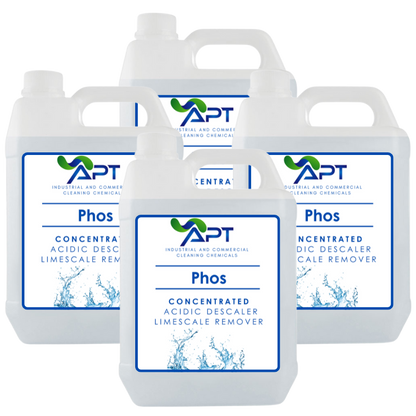 Concentrated Acidic Descaler and Limescale Remover - Phos - 4 x 5 Litres