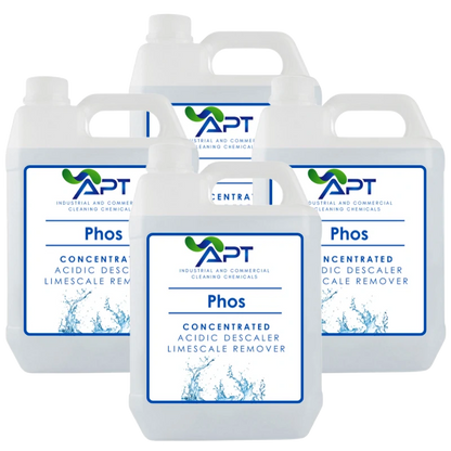 Concentrated Acidic Descaler and Limescale Remover - Phos - 4 x 5 Litres