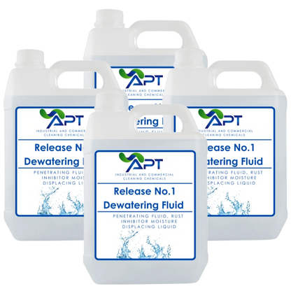 Penetrating Fluid, Rust Inhibitor Moisture Displacing Liquid - Release No.1 Dewatering Fluid - 4 x 5 Litres