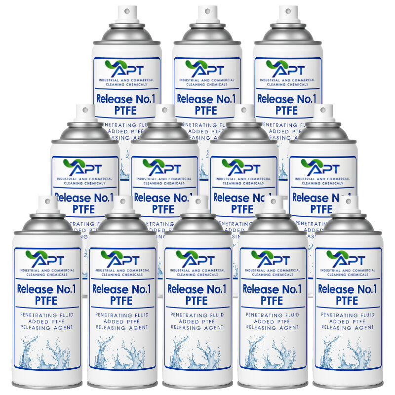 Penetrating Fluid Added PTFE Releasing Agent - Release No.1 PTFE Lubricant Spray - 12 x 400ml