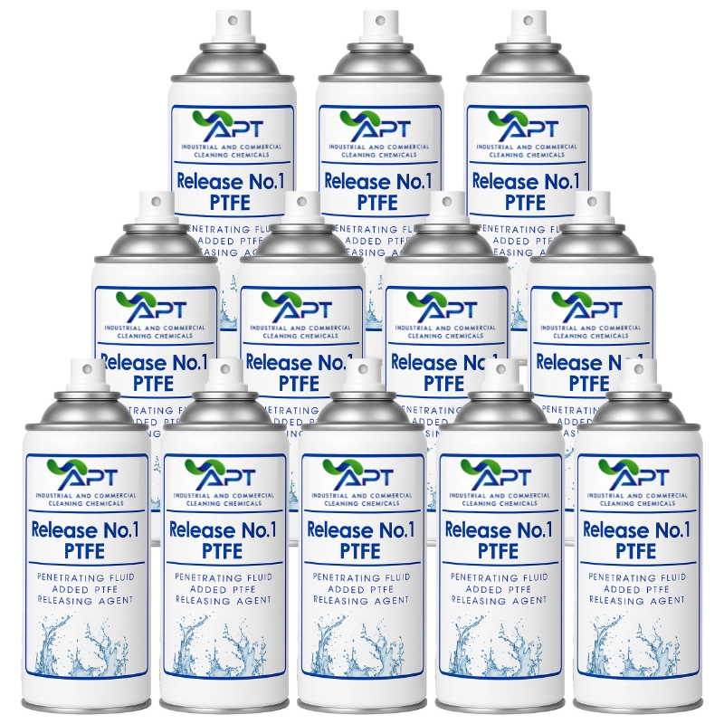 Penetrating Fluid Added PTFE Releasing Agent - Release No.1 PTFE Lubricant Spray - 12 x 400ml