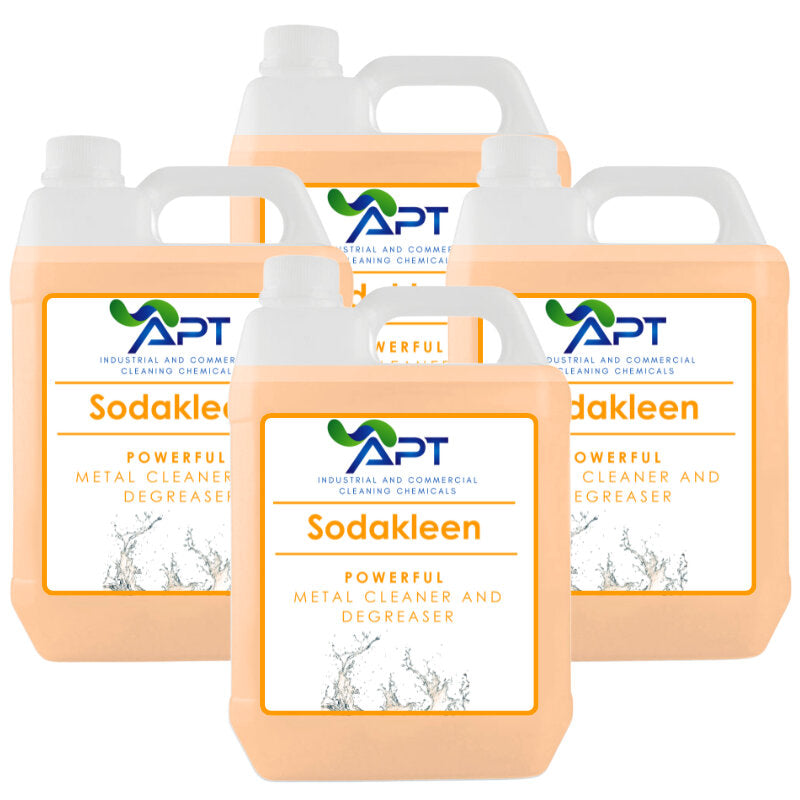 Heavy Duty Degreaser & Alkaline Metal Cleaner - Sodakleen - 4 x 5 Litres