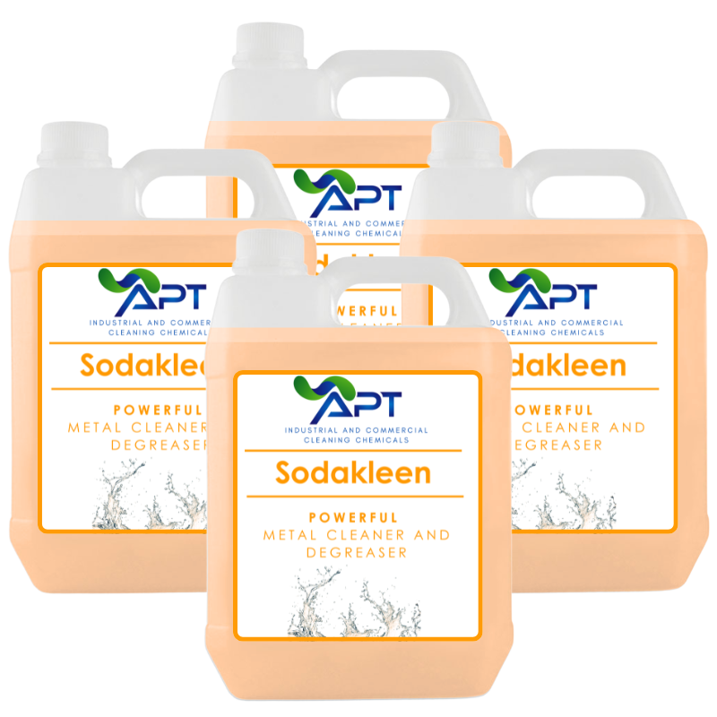 Heavy Duty Degreaser & Alkaline Metal Cleaner - Sodakleen - 4 x 5 Litres