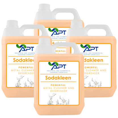 Heavy Duty Degreaser & Alkaline Metal Cleaner - Sodakleen - 4 x 5 Litres