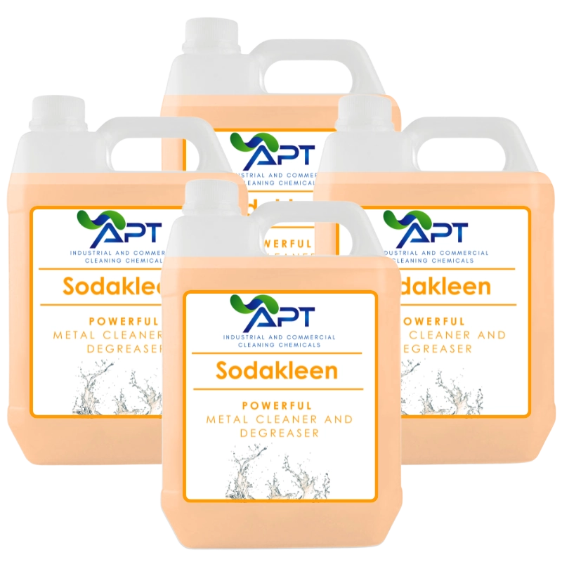 Heavy Duty Degreaser & Alkaline Metal Cleaner - Sodakleen - 4 x 5 Litres