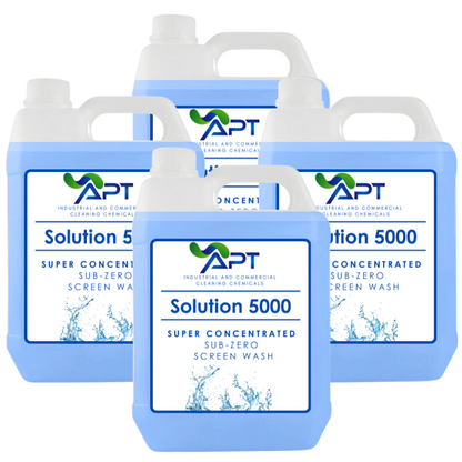 Super Concentrated Sub-Zero Screen Wash - Solution 5000 - 4 x 5 Litres