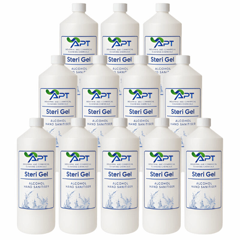 70% Alcohol Hand Sanitiser - Steri Gel - 12 x 1 Litre