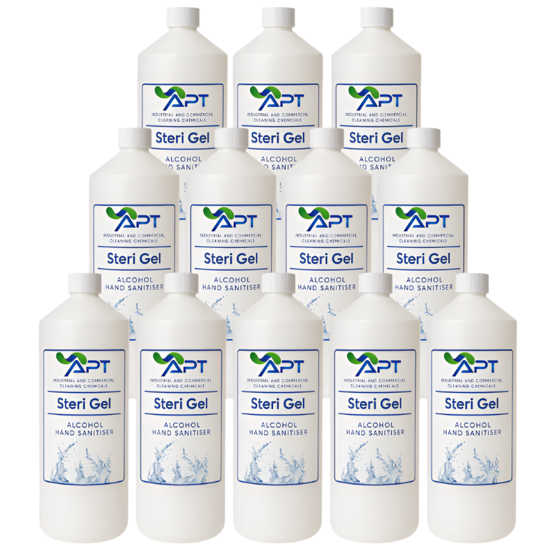 70% Alcohol Hand Sanitiser - Steri Gel - 12 x 1 Litre