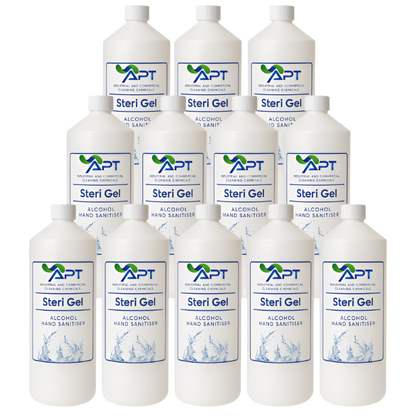 70% Alcohol Hand Sanitiser - Steri Gel - 12 x 1 Litre